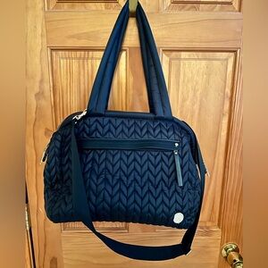 Stylish Black Quilted Baby Bag